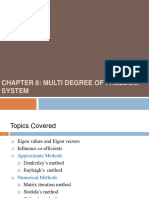 Chapter 6: Multi Degree of Freedom System