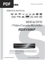 Toshiba Rdxv50kf DVD-VCR Recorder