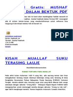 Gratis Mushaf Madinah Dalam Bentuk PDF