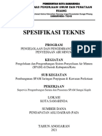 Spesifikasi Teknis SPV Spam Sungai Kapih 3 Juni Me