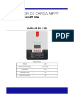 Manual Regulador MPPT 12 24 36 48 60a