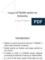 Impact of Textile Sector On Economy: in Case of Pakistan