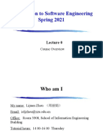 Introduction To Software Engineering Spring 2021: Course Overview