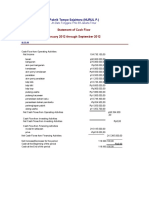 Statement of Cash Flow