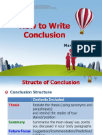 Week5 - How To Write Conclusion