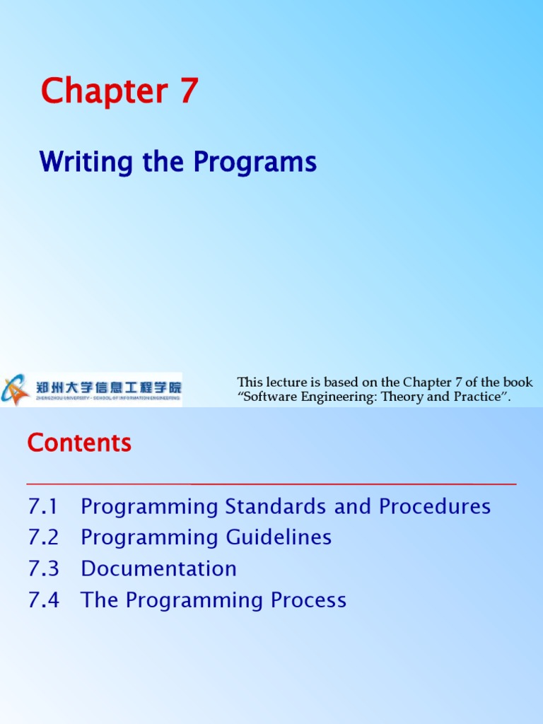 Programming Guidelines, Documentation, and Processes: Key Concepts for ...