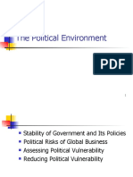 Political Environment and Global Business Risk Assessment