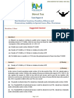 Direct Tax: Test Paper-8