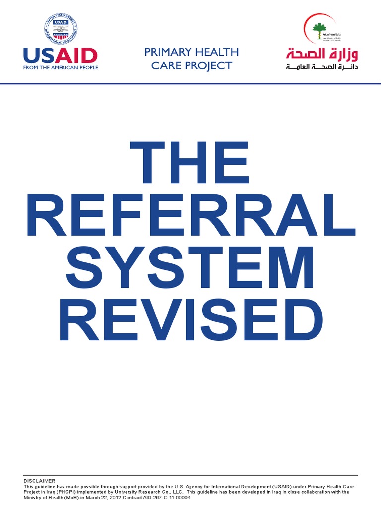 Iraq Health Referral System Guidelines | PDF | Health Care | Health System