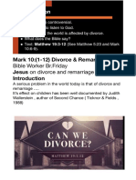 Mark (10) Divorce & Remarriage 