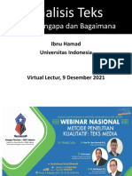 Materi Prof. Ibnu Hamad - Webinar FIKOM Dan M.I.kom IISIP Jakarta-Analisis Teks Media - PTX