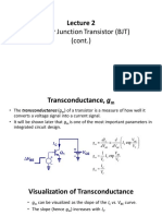 Bipolar Junction Transistor (BJT) (Cont.)