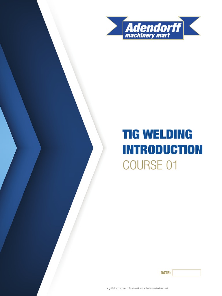 Adendorff Training TIGWelding vs1 PDF Construction Welding