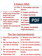 Hafalan 10 Hukum Allah