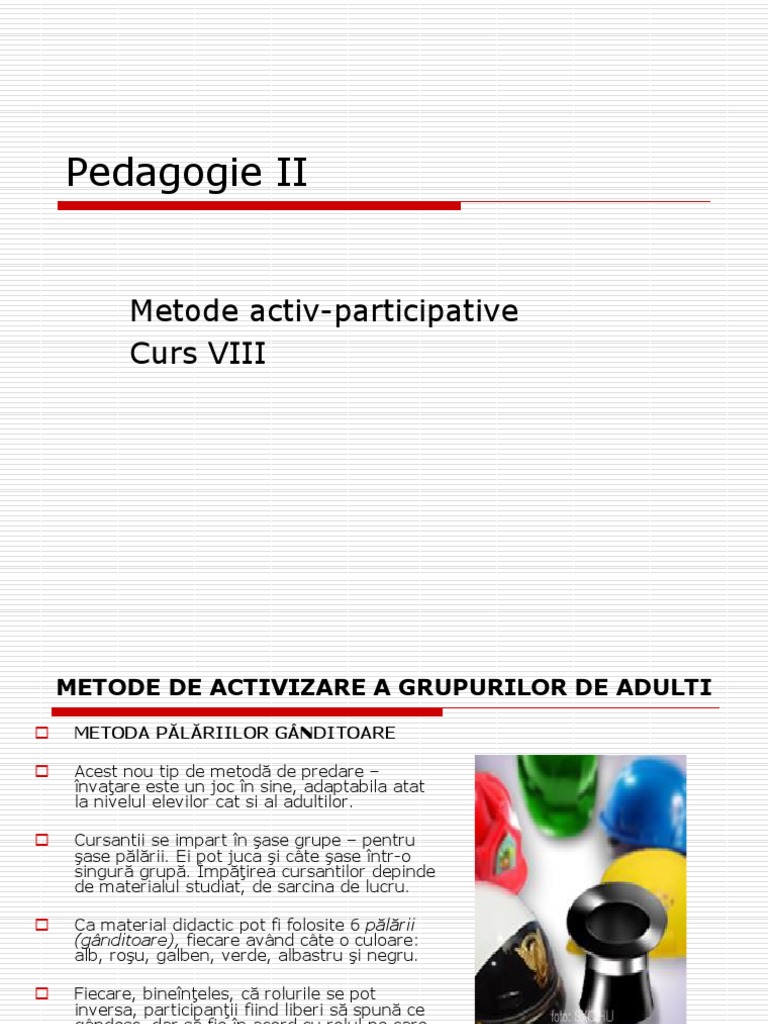 Curs VII - Metode Activ-Participative | PDF
