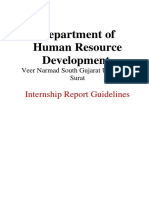 Internship Guidelines - Department of HRD