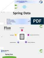 Spring Data: Réalisé Par: Sous L'encadrement Du