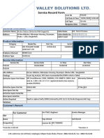 Service Record Form: Customer Information