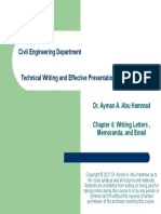 Civil Engineering Department Technical Writing and Effective Presentations