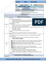 Noviembre - 5to Grado Inglés (2021-2022)