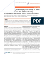 Measuring Enjoyment of Physical Activity in Older Adults: Invariance of The Physical Activity Enjoyment Scale (Paces) Across Groups and Time
