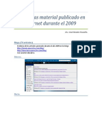 Evidencias Material Generado en Internet Durante El 2009