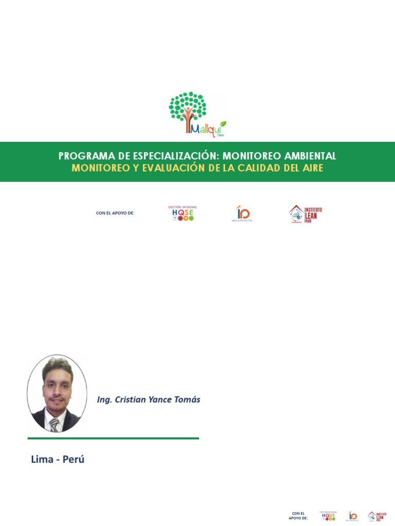 Monitoreo de Calidad del Aire en Perú | PDF | La contaminación del aire ...