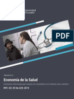 Maestria en Economia de La Salud