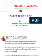 Technical Seminar: "Agro Textiles"