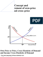 Concept and Measurement of Own Price and Cross Price