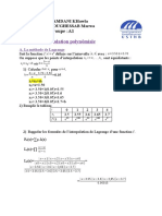 Interpolation Polynômiale