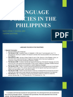 Language Policies in The Philippines