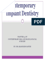 Contemporary Implant Dentistry: Chapter 14 of Contemporary Oral and Maxillofacial Surgery By: Drarashkhojasteh