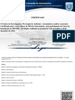 Curso Introdução SIPAER Certificado