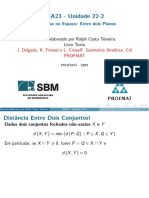 MA23 - Unidade 22-2: Dist Ancias No Espa Co: Entre Dois Planos