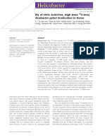 The Diagnostic Validity of Citric Acid-Free, High Dose C-Urea Breath Test After Helicobacter Pylori Eradication in Korea