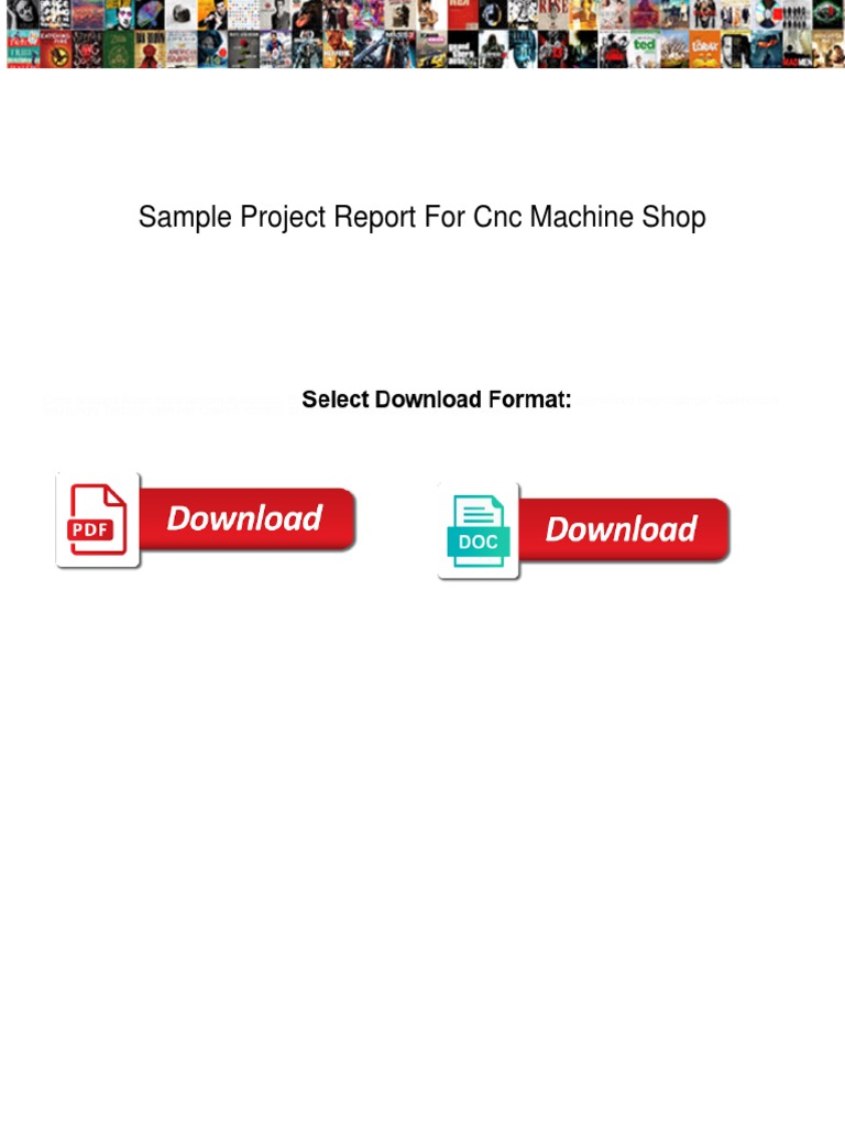 Sample Project Report For CNC Machine Shop | PDF | Machining ...