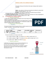 Les Solutions Acides Et Les Solutions Basiques