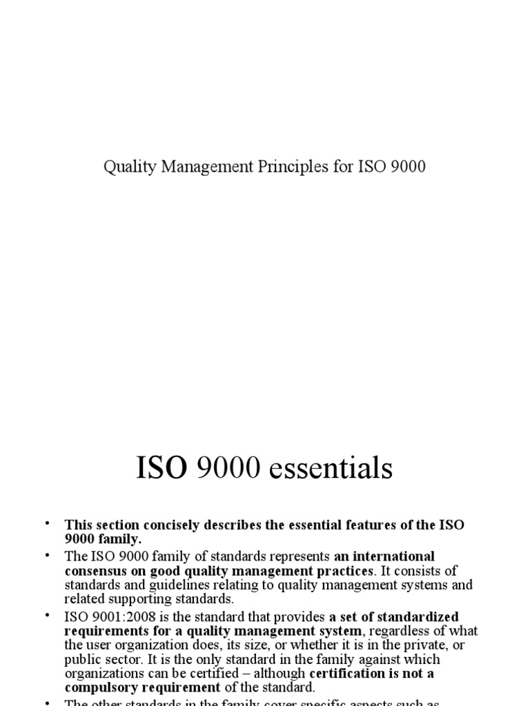 Iso 9000 | PDF | Quality Management System | Quality Management