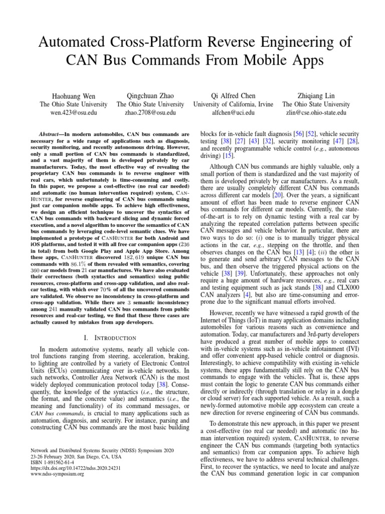 Automated CAN Bus Command Extraction | PDF | Control Flow | Subroutine