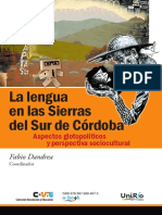 La Lengua en Las Sierras Del Sur de Córdoba UniRío Editora