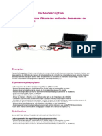 Fiche Descriptive Banc Didactique D'étalonnage de Température