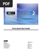 ANSYS Forte Quick Start Guide 2019 R2