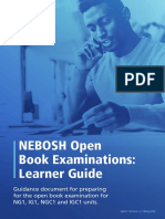 Nebosh Open Book Examinations: Learner Guide