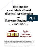 Guidelines For Lean - Model - Based - System - Architecting - and - Software - Engenieering - leanMBASE