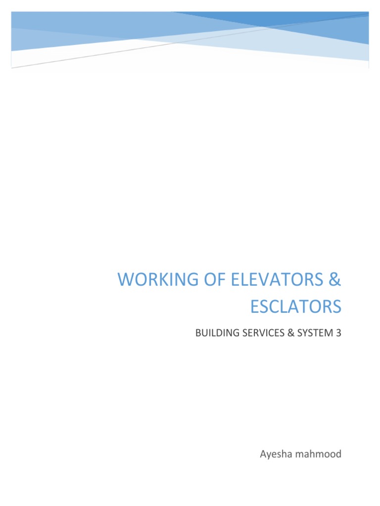 HOW DO ELEVATORS AND LIFTS WORK intelligence overview
