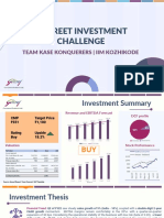 R-STREET INVESTMENT CHALLENGE - BUY GODREJ CONSUMER PRODUCTS