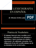Lexicografia en Español