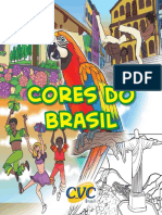Caderno de Colorir - Cores Do Brasil CVC