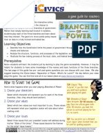 Teacher's Guide To Using Branches of Power in - ICivics
